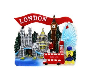 London Attractions Fridge Magnet
