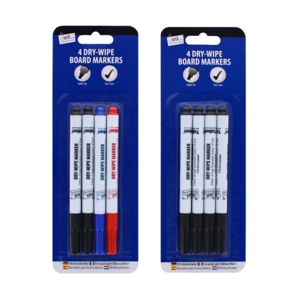 Dry-Wipe Board Markers 4 Pack