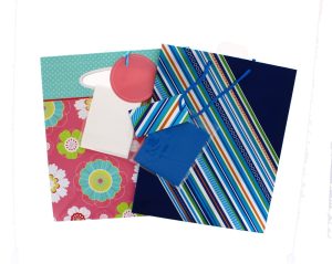 Gift Bags ? Assorted Pack of 6 Blue & 6 Floral Pink
