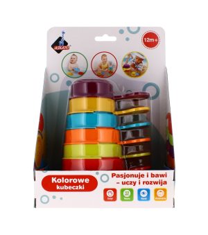 Bath/Sand Babies Toys Cups 12m+ 6 pc