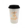 Ceramic Travel Coffee Mug with Lid