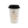 Ceramic Travel Coffee Mug with Lid