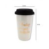 Ceramic Travel Coffee Mug with Lid