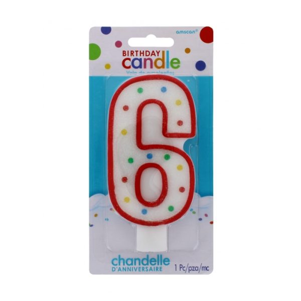 Birthday Candle Age 6th