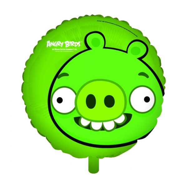 Angry Birds 18" Green Pig Foil Balloon