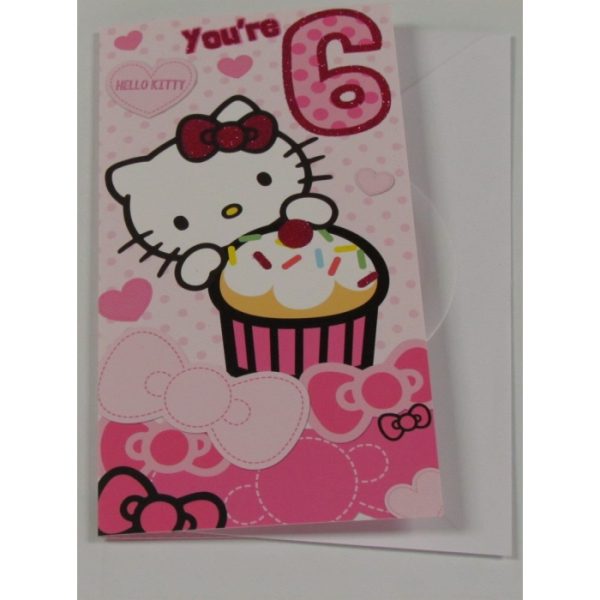 Hello Kitty Birthday Card Age 6