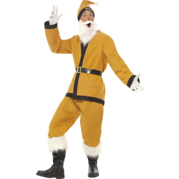 Santa Costume Large - Yellow & Black