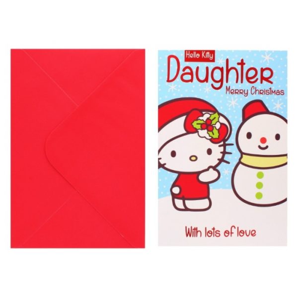 Hello Kitty Daughter Xmas Card