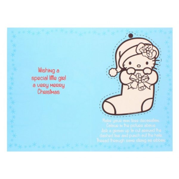 Hello Kitty Daughter Xmas Card