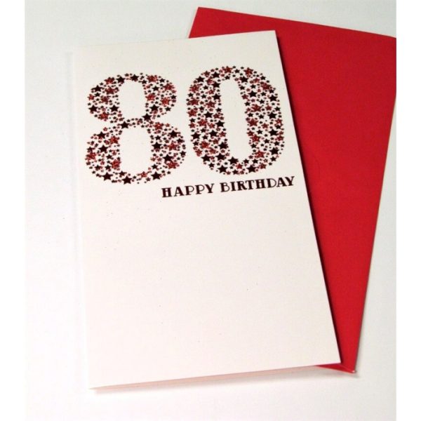 Age 80 Birthday Card