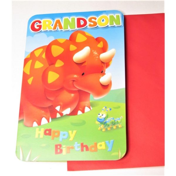 Grandson Dinosaur Birthday Card