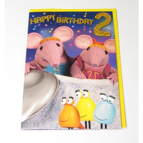 Tv Clangers Age 2 Birthday Card