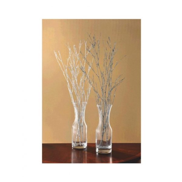 Artificial Festive Glitter Branches White 4 pcs, 24''inch