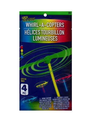 Glow In Dark Sticks With Propeller 4 pc