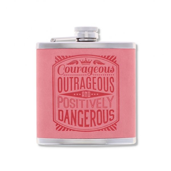 Top Bloke's Finest Pour - Personalized Hip Flask- Courageous