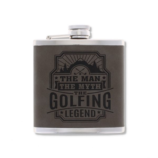 Top Bloke's Finest Pour - Personalized Hip Flask- Golfing