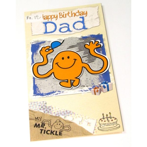 Gemma Mr.Tickle Dad Birthday Card No Envelope