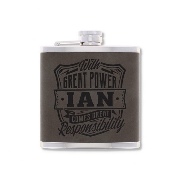 Top Bloke's Finest Pour - Personalized Hip Flask- Ian