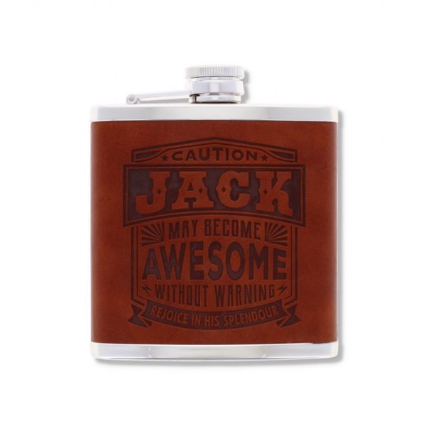 Top Bloke's Finest Pour - Personalized Hip Flask- Jack