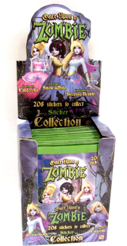 Zombie Stickers Collection Display Box