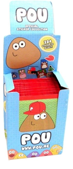 Pou Sticker Collection Display Box