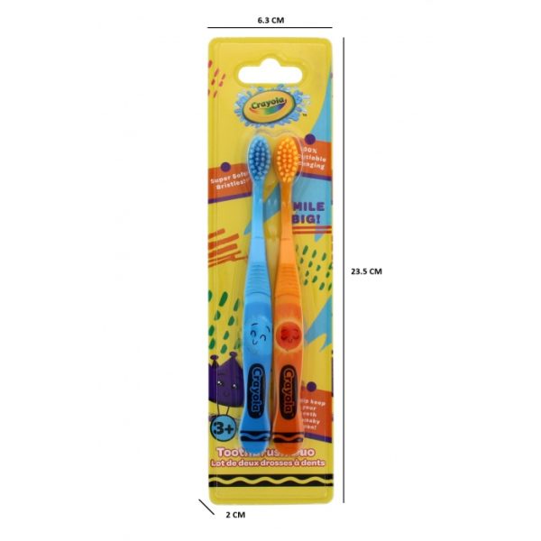 Crayola Kids Super Soft Toothbrush Asst PACK OF 2