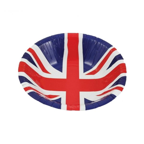 Union Jack Paper Bowls Pack Of 8