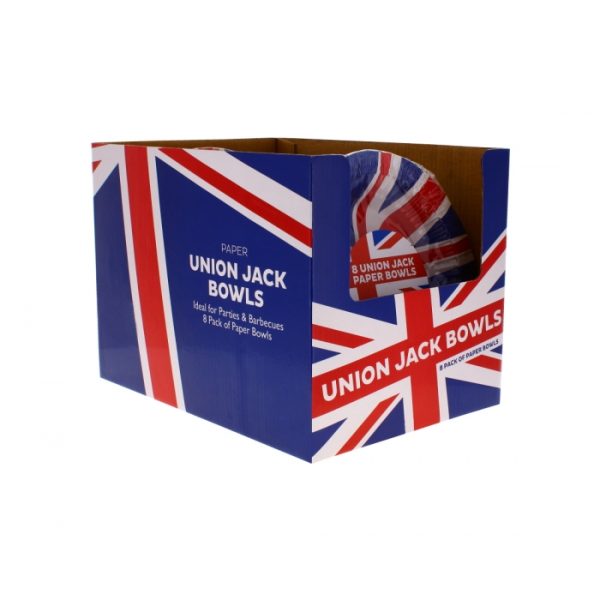 Union Jack Paper Bowls Pack Of 8