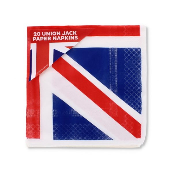 Union Jack Paper Napkins Pack Of 20