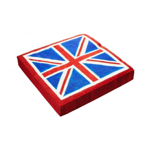 Union Jack Paper Napkins Pack Of 20