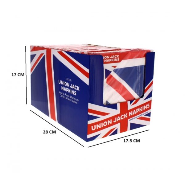 Union Jack Paper Napkins Pack Of 20