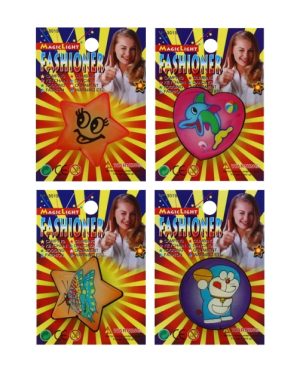 Light Up Clip On Brooch Asst