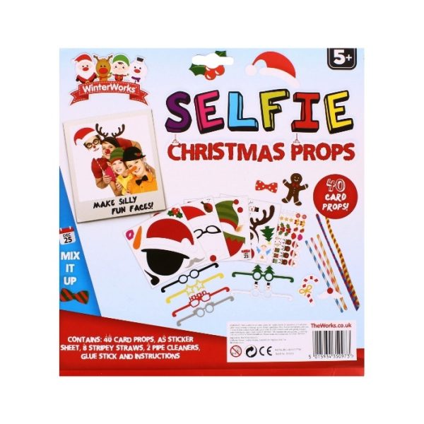 Selfie Christmas Props 40 Cards