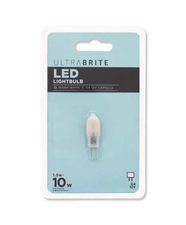 UltraBrite Led Light Bulb Warm White G4 1.5w-10w