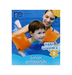 Baby Armbands 2-6 Years Orange Super Splash