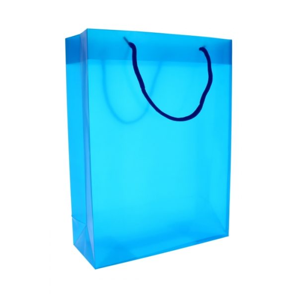 Gift Bag With Rope Handle Blue