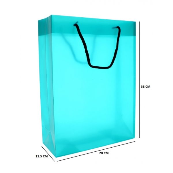 Gift Bag With Rope Handle Turquoise