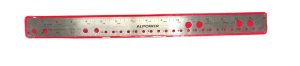 Stainless Steel Ruler In Cover 16In