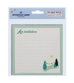British Bake Off Invitation Cards Pack OF 10