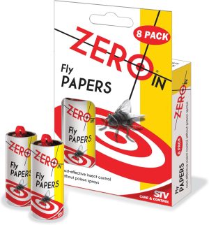 ZERO IN FLY PAPER PACK OF 8