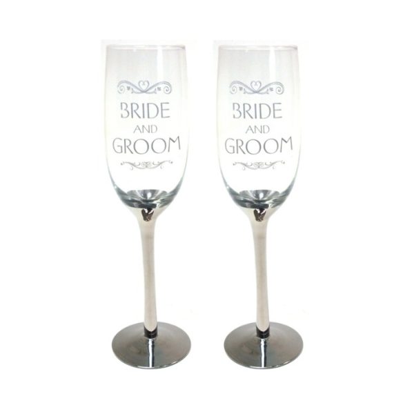 Bride & Groom Glass