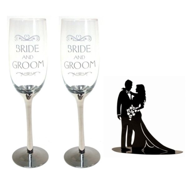 Bride & Groom Glass