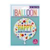 18in Foil Helium Polka Dot Birthday Balloon
