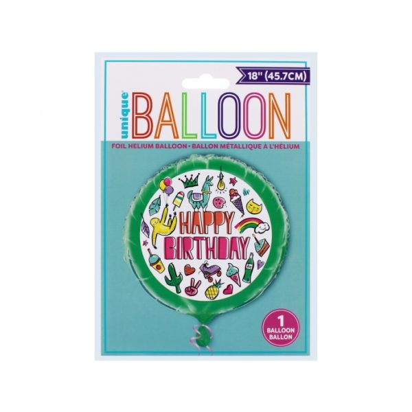 18in Foil Helium Fun Birthday Balloon