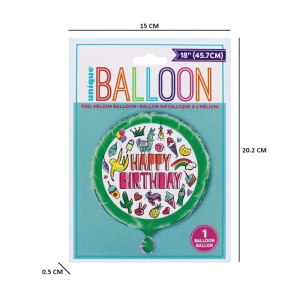 18in Foil Helium Fun Birthday Balloon