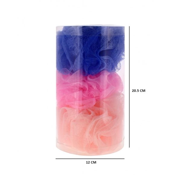 Bath Sponge Pack of 3 in Assorted Colour