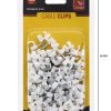 Cable Clips White 6mm 120 pcs