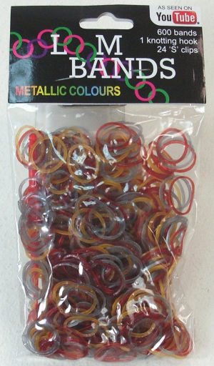 Loom Bands Kit Metallic Colours 600