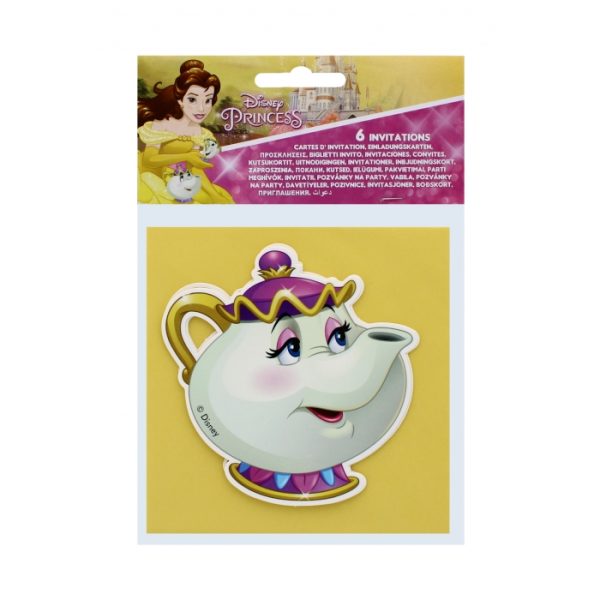 Disney Mrs Potts Invitations Pack Of 8