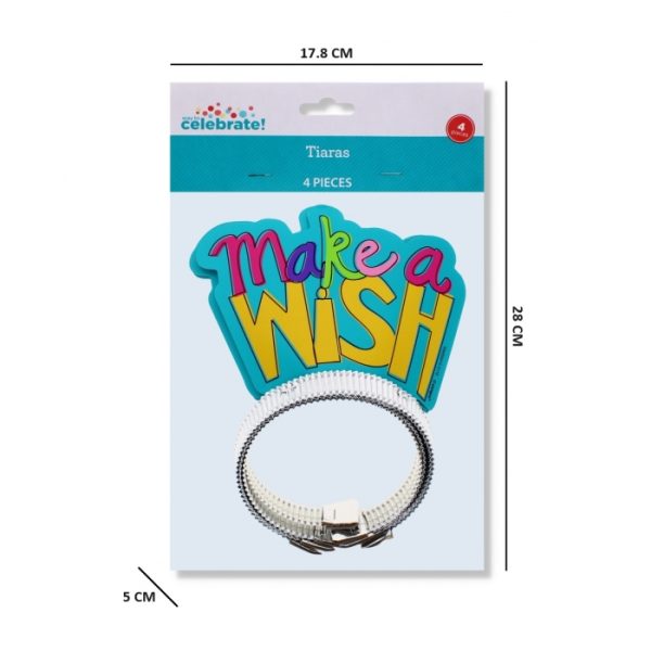 Tiara 'Make A Wish' Birthday Pack Of 4